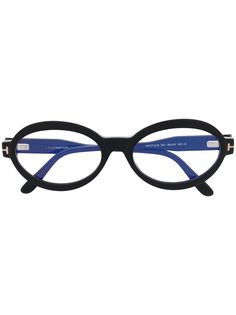 TOM FORD Eyewear очки в овальной оправе с прозрачными линзами