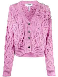 MSGM декорированный кардиган