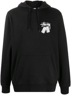 Stussy худи с кулиской и логотипом