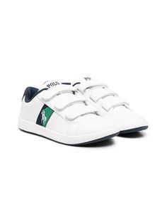 Ralph Lauren Kids кроссовки на липучках с логотипом