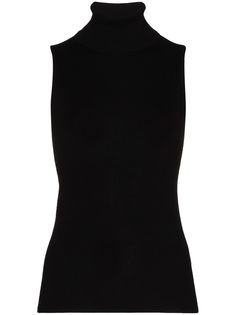 Tibi трикотажный топ с высоким воротником