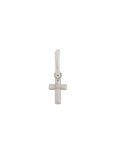 Northskull серьга-кольцо с подвеской в виде креста