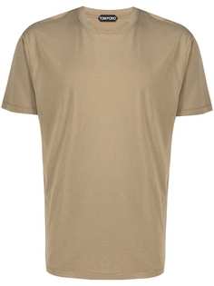 Tom Ford однотонная футболка с круглым вырезом