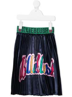 Billieblush юбка с логотипом и складками