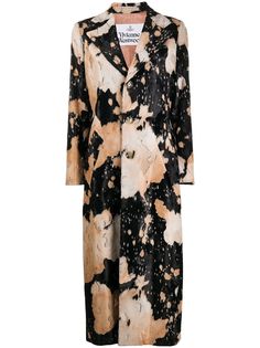 Vivienne Westwood бархатное однобортное пальто с анималистичным узором