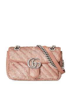 Gucci сумка на плечо GG Marmont с пайетками