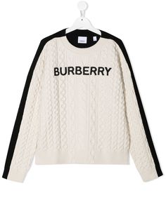 Burberry Kids джемпер фактурной вязки