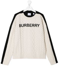 Burberry Kids джемпер фактурной вязки