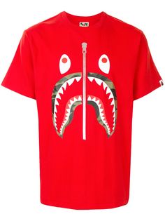 A BATHING APE® футболка Camo Shark с короткими рукавами Bape