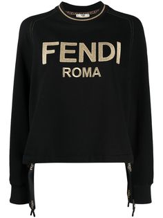 Fendi толстовка с вышитым логотипом