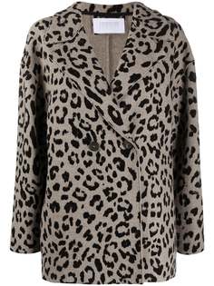 Harris Wharf London куртка с леопардовым принтом