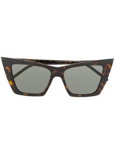 Saint Laurent Eyewear солнцезащитные очки в оправе кошачий глаз