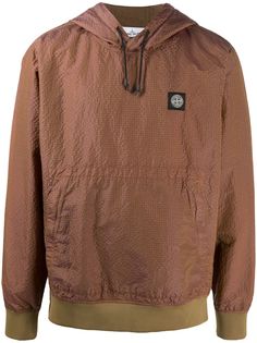 Stone Island фактурное худи с кулиской