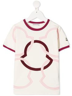 Moncler Enfant футболка с логотипом