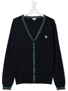 Paul Smith Junior кардиган тонкой вязки с логотипом