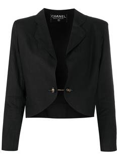 Chanel Pre-Owned укороченный жакет с цепочками