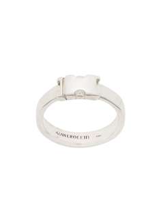 Alan Crocetti кольцо с декором в форме пряжки