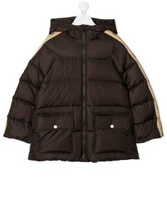 Gucci Kids пуховик с логотипом Interlocking G