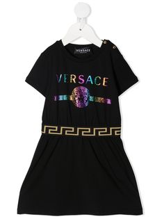 Versace Kids платье-футболка с логотипом