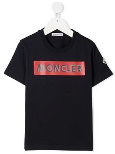 Moncler Enfant футболка с логотипом