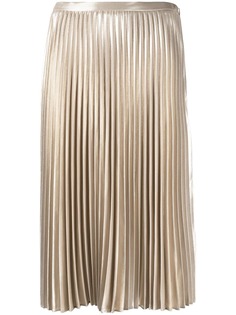Rag & Bone плиссированная юбка миди с эффектом металлик