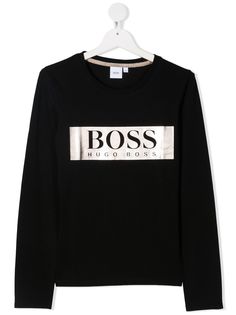 BOSS Kidswear футболка из джерси с логотипом