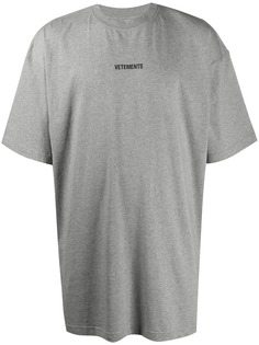 Vetements футболка с логотипом