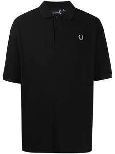 Raf Simons X Fred Perry рубашка поло свободного кроя с графичным принтом