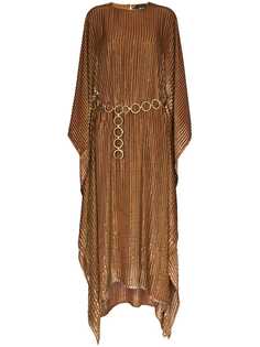 Taller Marmo полосатое платье асимметричного кроя
