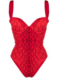 Noire Swimwear купальник со змеиным принтом