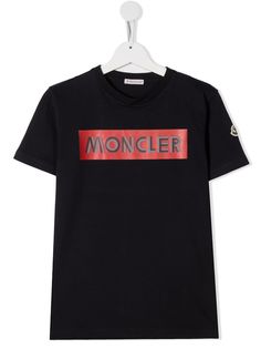 Moncler Enfant футболка с логотипом