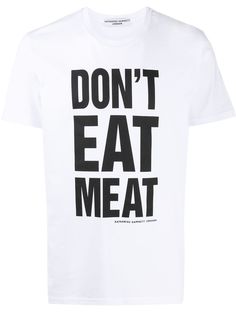 Katharine Hamnett London футболка Dont Eat Meat с короткими рукавами
