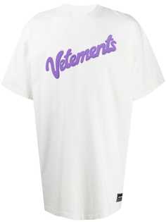 VETEMENTS футболка с логотипом