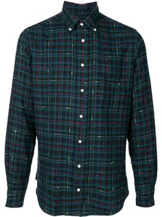 Gitman Vintage рубашка оксфорд в клетку