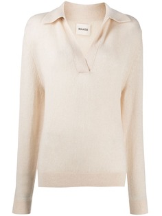 KHAITE трикотажный джемпер с V-образным вырезом