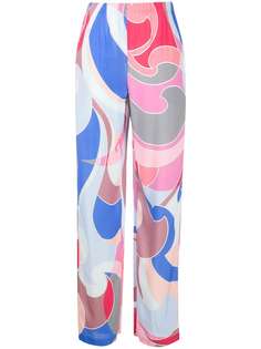 Emilio Pucci брюки широкого кроя с геометричным принтом