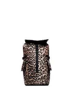 GANNI рюкзак с леопардовым принтом