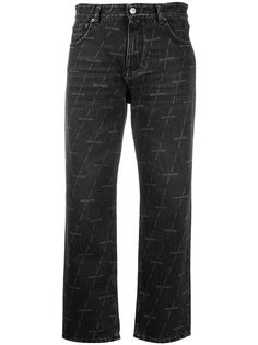 Balenciaga прямые джинсы с логотипом
