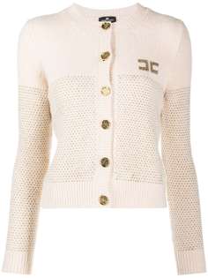 Elisabetta Franchi кардиган вязки интарсия с эффектом металлик