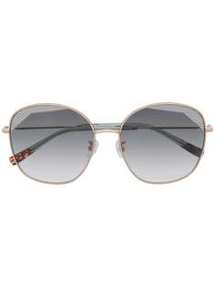 MISSONI EYEWEAR солнцезащитные очки в круглой оправе