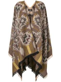 Etro кейп с геометричным узором