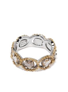 DE JAEGHER кольцо Delight 1 из желтого золота и серебра с бриллиантами