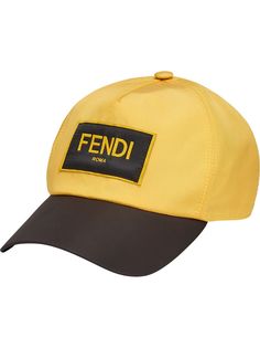 Fendi бейсболка с нашивкой-логотипом