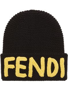 Fendi шапка бини вязки интарсия