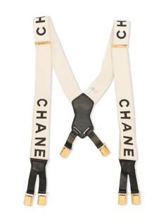 Chanel Pre-Owned подтяжки с логотипом