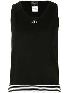 Chanel Pre-Owned топ 1998-го года с вышитым логотипом CC