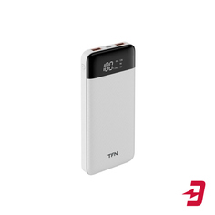 Внешний аккумулятор TFN Slim Duo LCD PD 10000 мАч, белый (PB-232-WH)