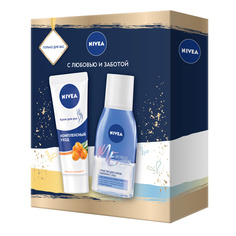 NIVEA Набор Средство для снятия макияжа с глаз и Крем для рук