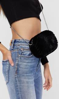 Stradivarius Сумка Из Искусственного Меха Женская Коллекция Черный 103