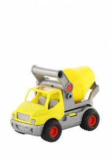 Игрушка Wader "КонсТрак", автомобиль-бетоновоз жёлтый (в коробке)